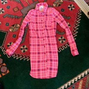 Flannel shirt dress size 8 paper tee kids